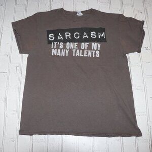Men's Gray Sarcasm T-shirt Size Small